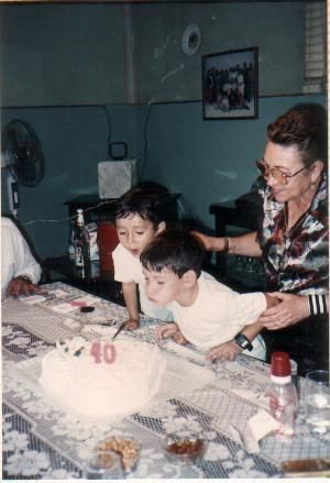 Gonzalín Riqui y Abuelita 10 de Julio de 1991